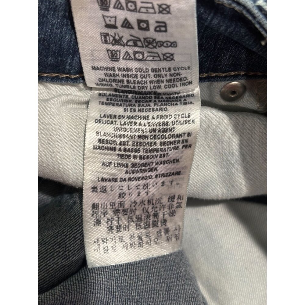 Guess Womens Medium Rise Straight Leg Jeans Size 24 Blue Denim - Picture 7 of 13